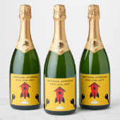Hypotheek goedgekeurd sparkling wijnetiket (Flessen)