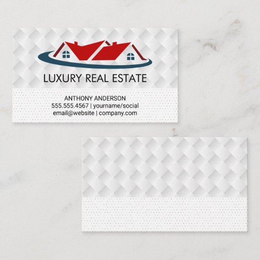 Hypotheek Huis Onroerend Goed logo Visitekaartje (Voorkant / Achterkant)