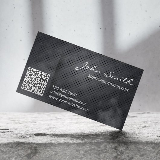 Hypotheekagent Metal QR-code Visitekaartje