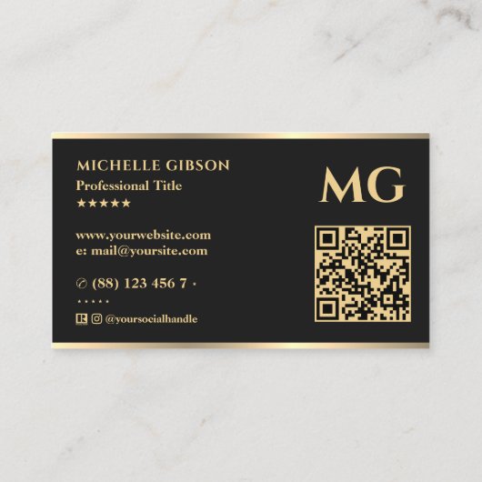 Hypotheekmakelaar Minimal House Realtor Zwart Visitekaartje (Achterkant)