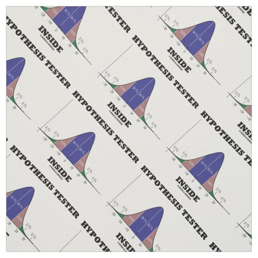 Hypothesetestester in Humor Stats Stof (Swatch)