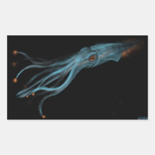 Hypothetische Sticker van pijlinktvissen (Voorkant)