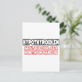 Hypothyreoïdie...niet cool briefkaart (Staand voorkant)