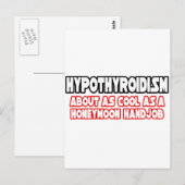 Hypothyreoïdie...niet cool briefkaart (Voorkant / Achterkant)