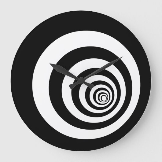 Hyprotische optische illusie Concetrische cirkels Grote Klok (Voorkant)