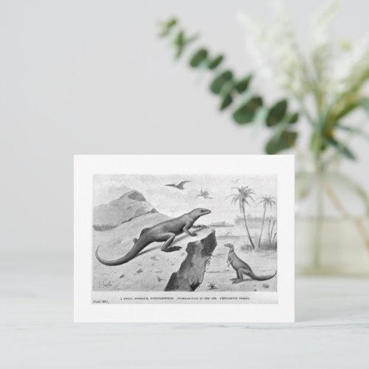 Hypsilophodon briefkaart (Staand voorkant)