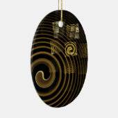 Hypsis Abstract Art Oval Ornament (Rechts)