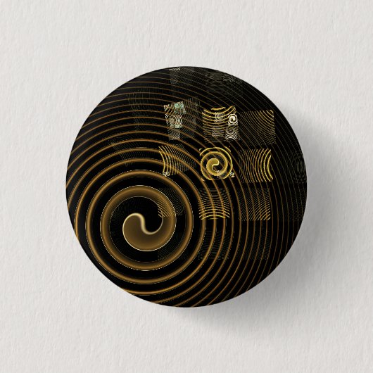 Hypsis Abstracte Art Button (rond) (Voorkant)