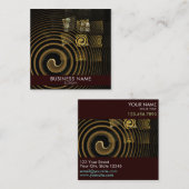 Hypsis Abstracte Art Professional Vierkante Visitekaartje (Voorkant / Achterkant)