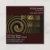 Hypsis Abstracte Art Professional Vierkante Visitekaartje (Achterkant)