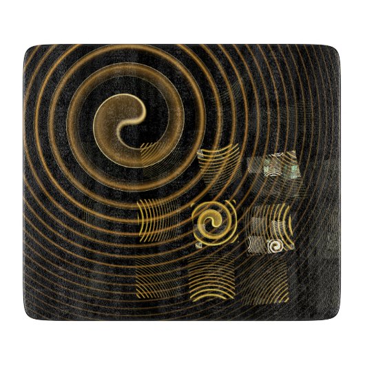 Hypsis Abstracte Art Rechthoek Snijplank (Voorkant)