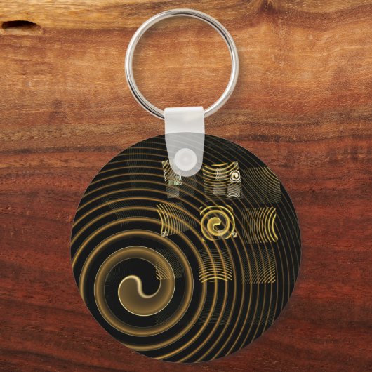 Hypsis Abstracte Art Sleutelhanger (Voorkant)