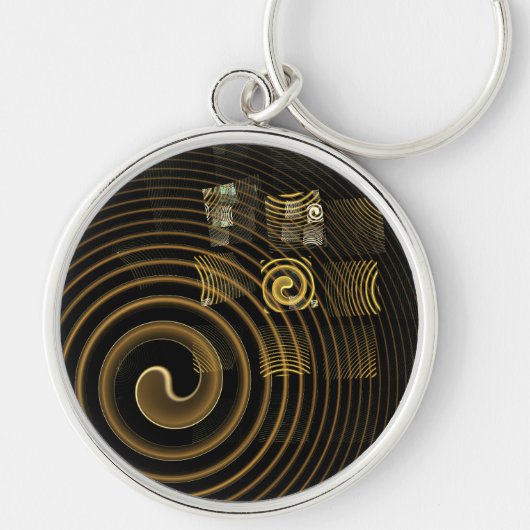 Hypsis Abstracte Art Small Sleutelhanger (Voorkant)