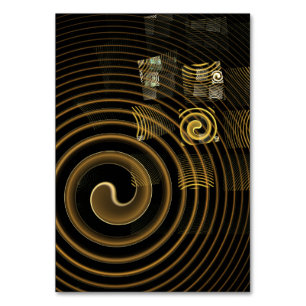 Hypsis Abstracte Art Table Card Kaart