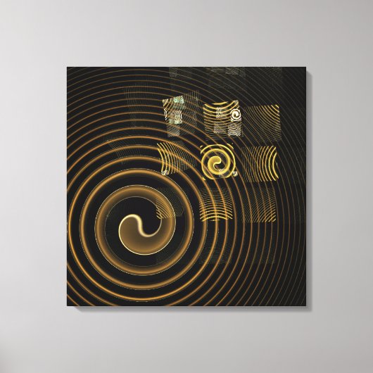 Hypsis Abstracte Art Wrapped Canvas Print (Voorkant)