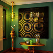 Hypsis Abstracte Art Wrapped Canvas Print