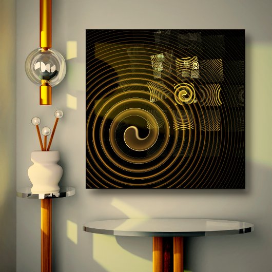 Hypsis Abstracte Art Wrapped Canvas Print