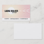 Hypsis cirkels - Oranje Visitekaartje (Voorkant / Achterkant)