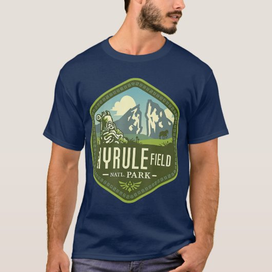 HYRULE National Park TETON Hiking Wanderlust T-shirt (Voorkant)