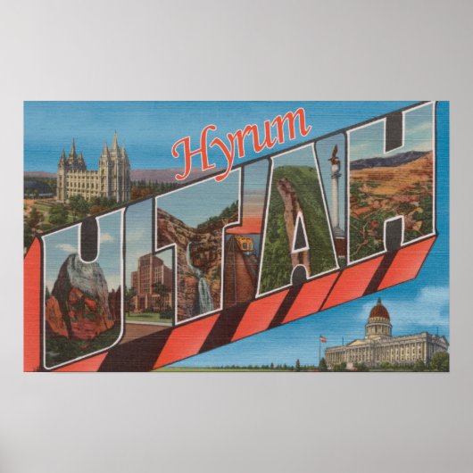 Hyrum, UtahLarge Letter ScenesHyrum, UT Poster (Voorkant)