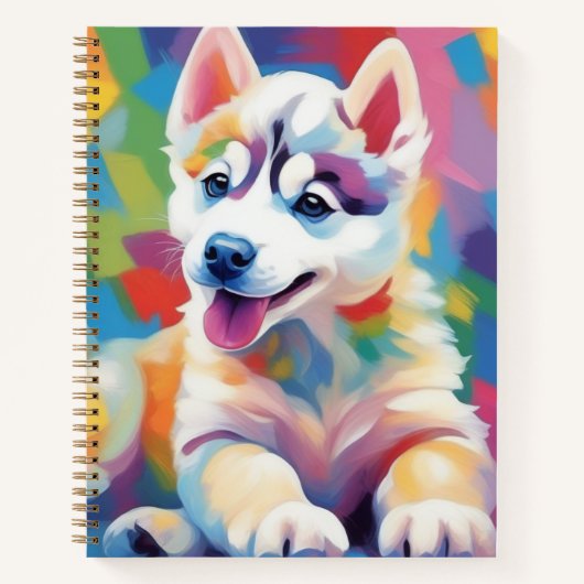 Hysky in de Abstracte wereld! Notitieboek (Voorkant)