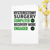 Hysterectometerugwinning | Uterus-chirurgische ing Kaart (Gele Bloem)