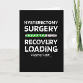 Hysterectometerugwinning | Uterus-chirurgische ing Kaart (Voorkant)