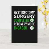 Hysterectometerugwinning | Uterus-chirurgische ing Kaart (Gele Bloem)