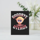 Hysterectomie Bewustmaking Uterus Removal Flowers Briefkaart (Staand voorkant)