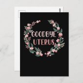 Hysterectomie Chirurgie Uterus Verwijdering Overle Briefkaart (Voorkant / Achterkant)