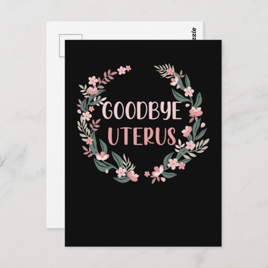 Hysterectomie Chirurgie Uterus Verwijdering Overle Briefkaart (Voorkant / Achterkant)