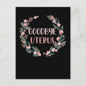 Hysterectomie Chirurgie Uterus Verwijdering Overle Briefkaart (Voorkant)