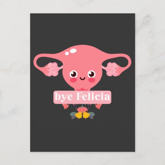 Hysterectomie Chirurgische ingreep Uterus Felicia Briefkaart (Voorkant)