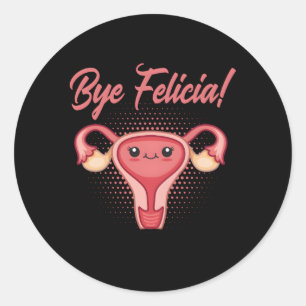 Hysterectomie en uteriene werking Survivo Ronde Sticker