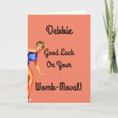 Hysterectomie Good Luck Funny  Kaart (Voorkant)