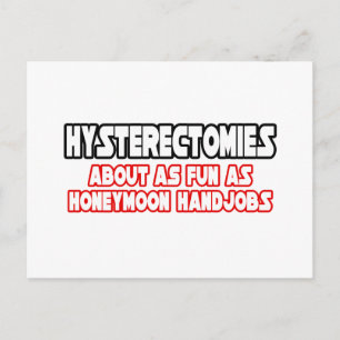 Hysterectomie...niet leuk briefkaart