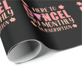 Hysterectomie ondersteunt Uterus Verwijdering Over Cadeaupapier (Rol Hoek)