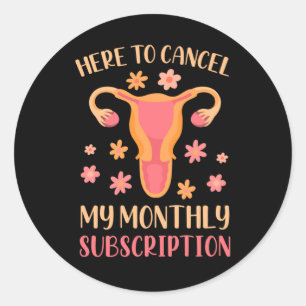 Hysterectomie ondersteunt Uterus Verwijdering Over Ronde Sticker