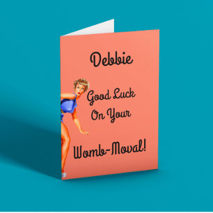 Hysterectomie Veel Succes Grappige Vintage Kaart