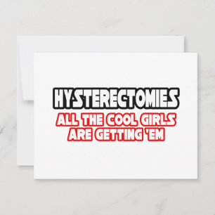 Hysterectomieën... koele meisjes
