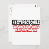 Hysterectomieën... koele meisjes briefkaart (Voorkant / Achterkant)