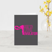 Hysterectomy Humor Funny Feminist Surgery Recovery Kaart (Gele Bloem)