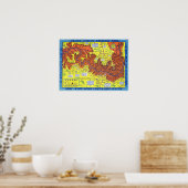  Hysterische Kaart Grote Canyon Reizen Poster (Keuken)