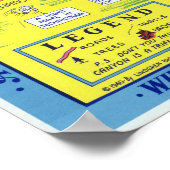  Hysterische Kaart Grote Canyon Reizen Poster (Hoek)