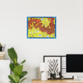  Hysterische Kaart Grote Canyon Reizen Poster (Thuiskantoor)