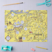  Hysterische Kaart Yosemite Travel Tissuepapier (Craft)