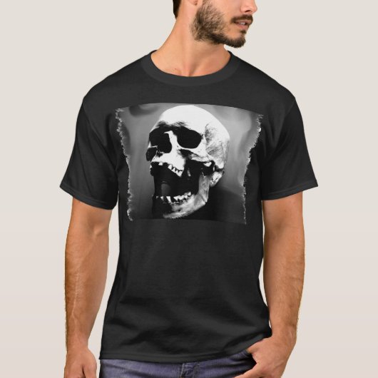 Hysteriskull Laughing Human Skull T-shirt (Voorkant)