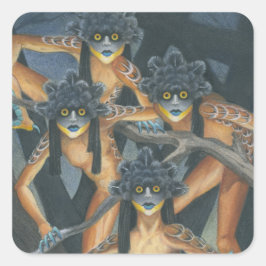 Hyter Sprites Vierkante Sticker