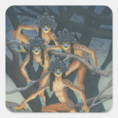 Hyter Sprites Vierkante Sticker (Voorkant)