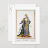 Hyu-Chen, echtgenote van Genghis Khan, uit de Rece Briefkaart (Voorkant / Achterkant)